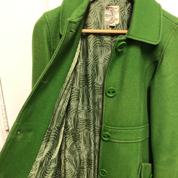 Tulle Wool Pea Coat (fits like small) - Picture 3 of 8